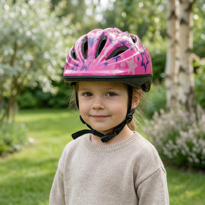 Chanty Casco infantil – Rosa con estrellas