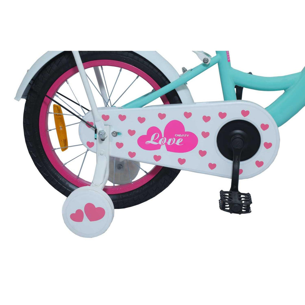CHANTY Love 16" Mintgrøn Børnecykel | Piger | - BørnecyklerneChantyBørnecyklerne16 - 015451 - 475CHANTY Love 16" Mintgrøn Børnecykel | Piger |