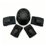 CHANTY Casco infantil + Set de protección – Negro