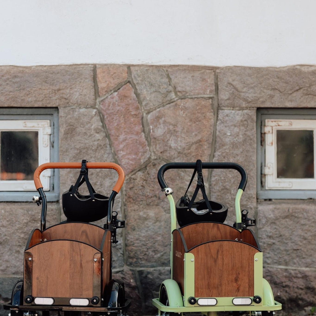 Søskendepakken - 2 børneladcykler inkl. hjelm, flaskeholder, håndtag i 2 farver og ringklokke - BørnecyklerneChantyBørnecyklerneSortSøskendepakken - 2 børneladcykler inkl. hjelm, flaskeholder, håndtag i 2 farver og ringklokkeSort